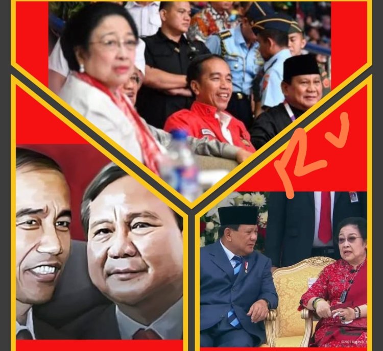 Drama Kolosal Three Musketeers Jokowi, Megawati: Membajak Trias PolitikaPrabowo