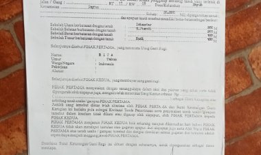 Pengumuman Hilang Surat Keterangan Ganti Kerugian