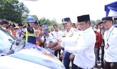 Pj Walikota Launching Mobil Layanan Cepat LPJU dan Bus TMP Gratis Bagi ASN