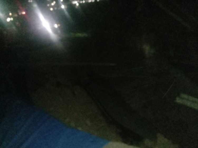 Jalan Riau Sumbar KM 91 Amplas Di Desa Pulau Gadang Kampar