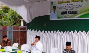 Anggota DPRD Pekanbaru Abu Bakar Sosialisasi Perda