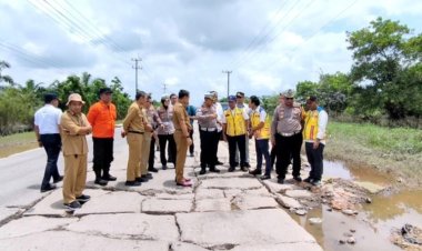 Jalan Rusak Diterjang Banjir, Diharapkan Pemudik Berhati-hati