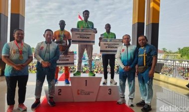 Riau Bhayangkara Run 2025  Dimenangkan Pelari Kenya : Untuk Pelestarian TNTN Basmi Mafia Hutan