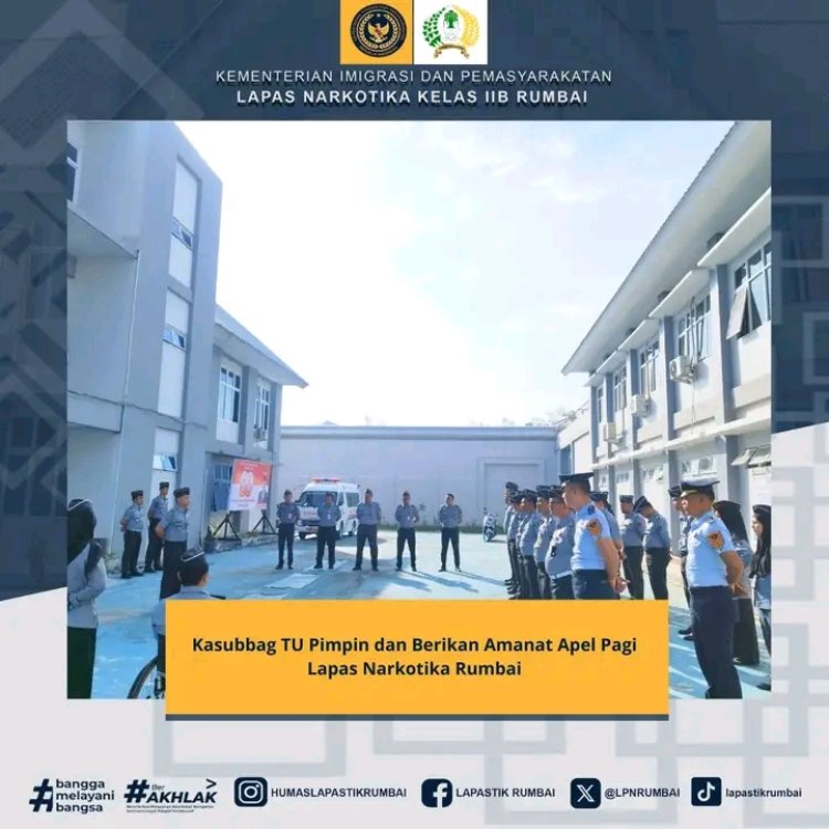 Ade Kurniawan Ingatkan Agar ASN Lapas Narkotika  II B Rumbai  Pekanbaru Harus Disiplin