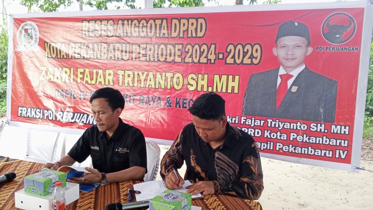 Reses DRPD Pekanbaru Zakri Fajar Triyanto 2024-2029
