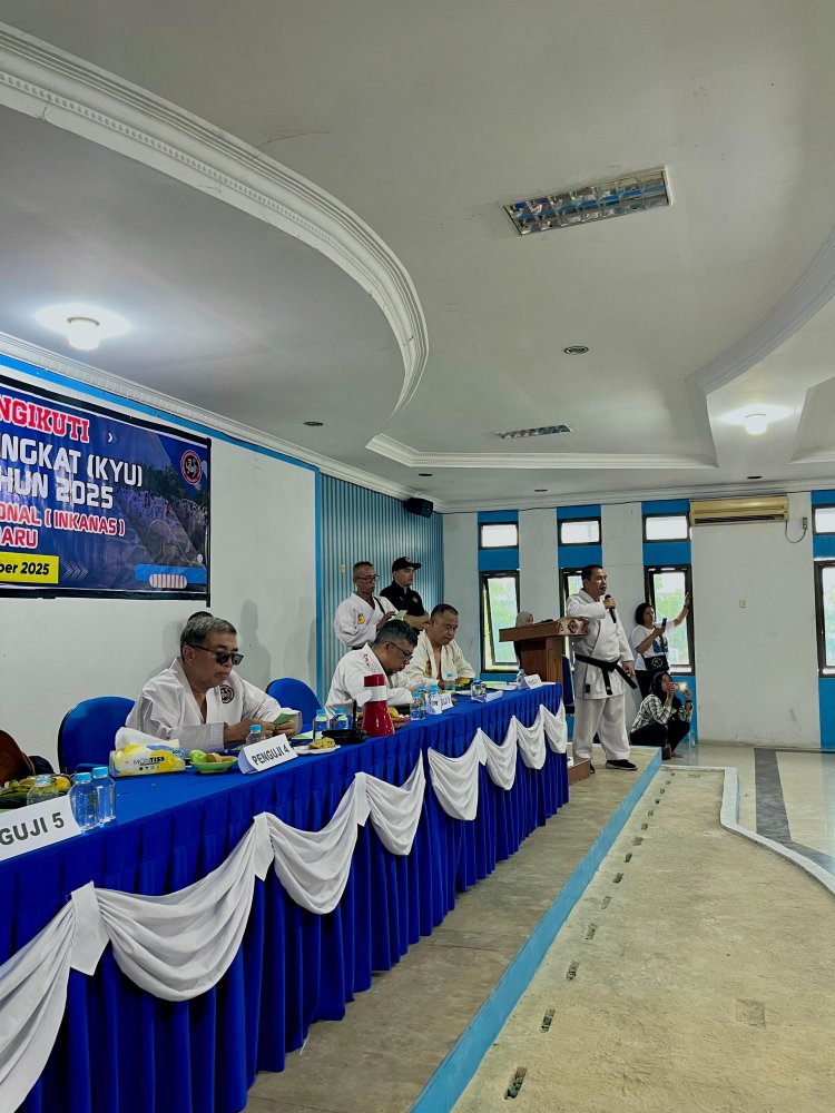 Inkanas Pekanbaru Gelar Ujian Kyu Semester II, Sebanyak 325 Karateka dari 16 Dojo Ambil Bagian