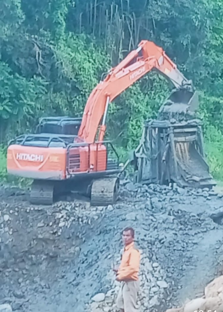 Walinagari Batu Manjulur April Muhammad Mengaku Tambang Emas Izin Polresta Sijunjung